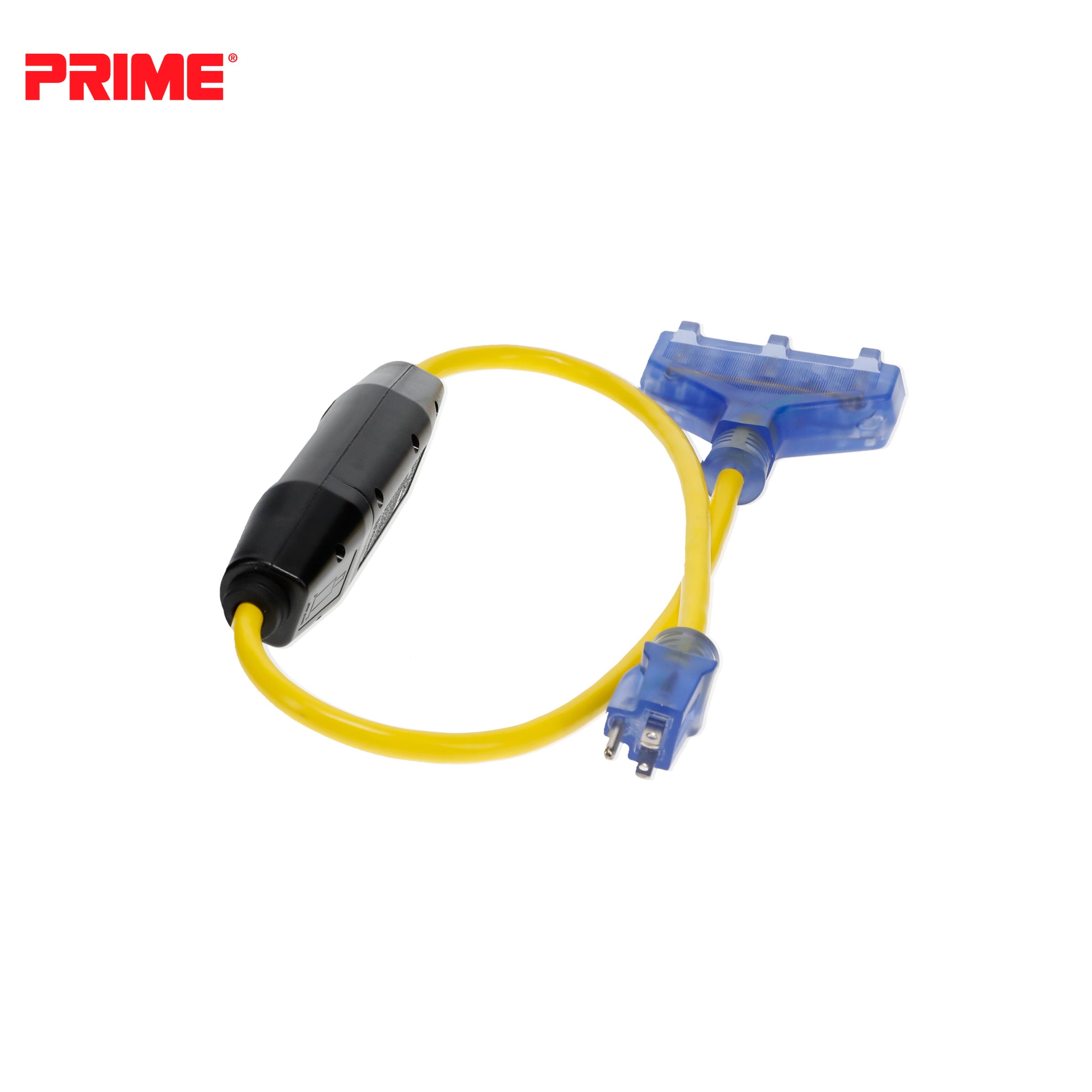 3ft 12/3 SJTW InLine GFCI TripleTap Adapter — Prime Wire & Cable Inc.