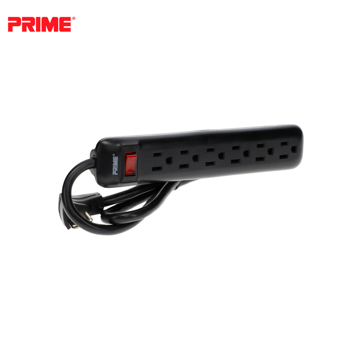 6-Outlet Power Strip w/3ft Cord