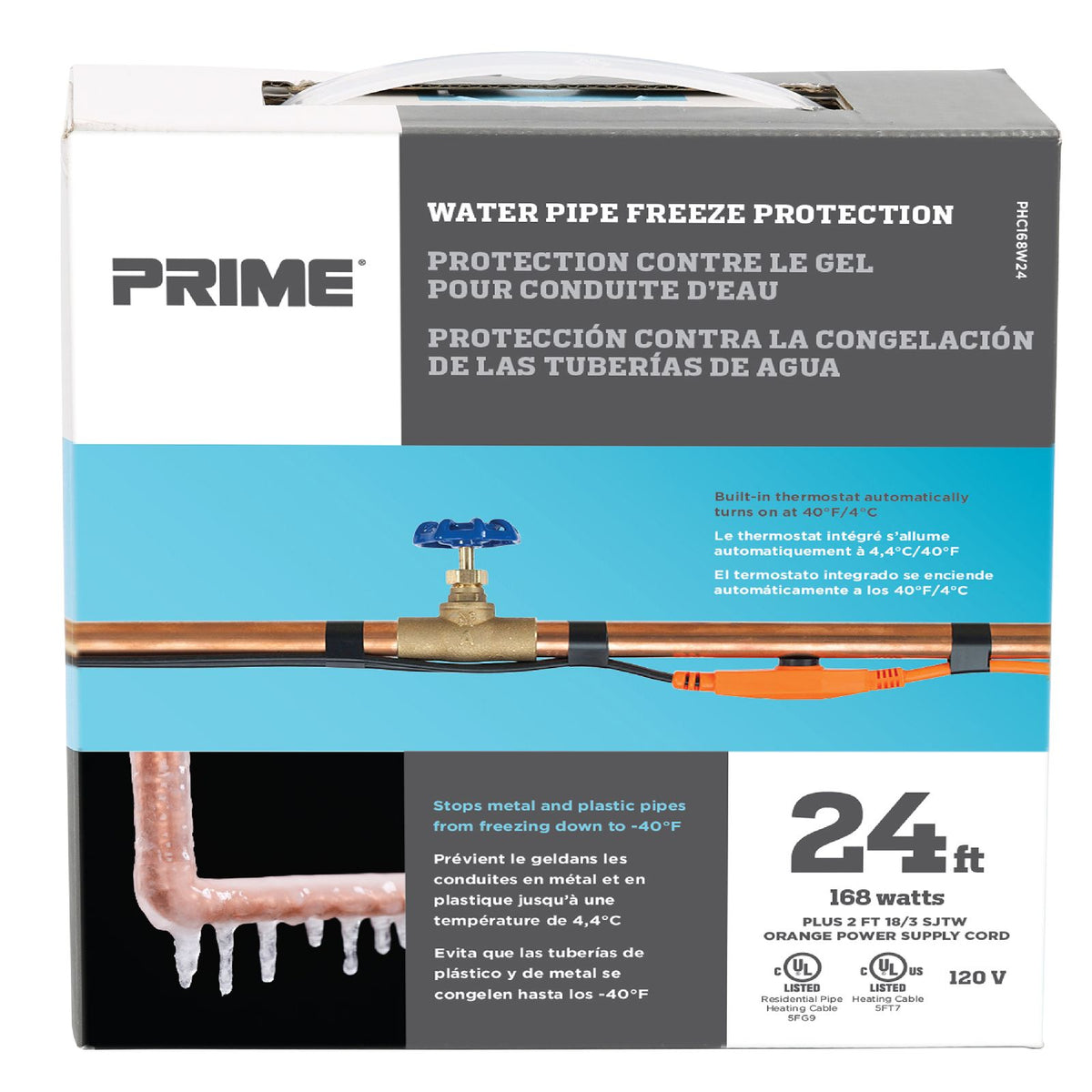 24ft Water Pipe Heating Cable — Prime Wire & Cable Inc.