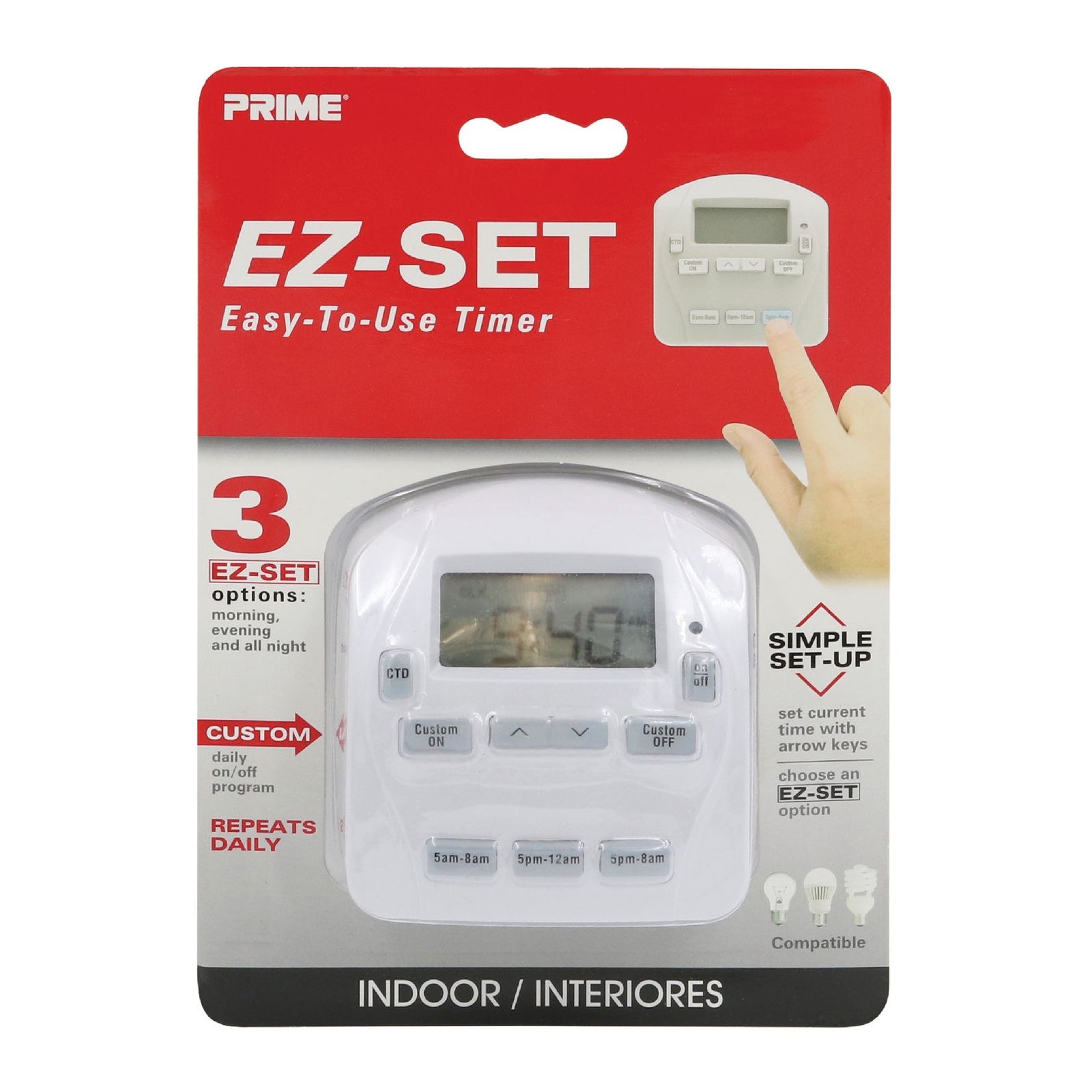 1Outlet EZSet 24hrDigital Indoor Timer — Prime Wire & Cable Inc.